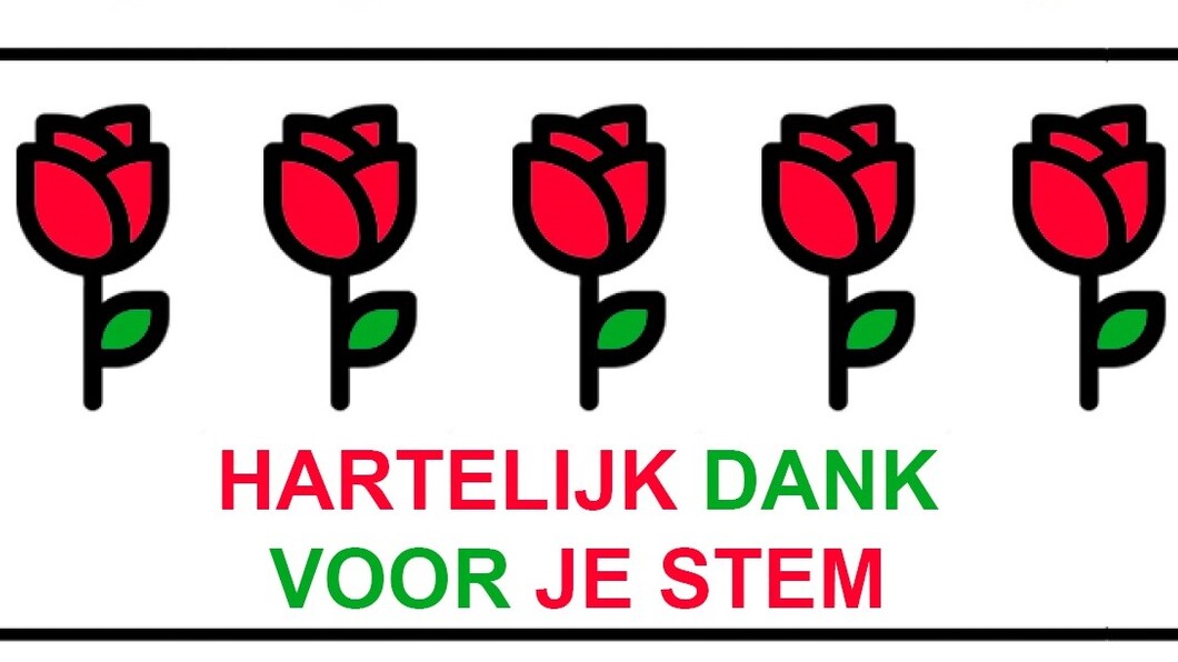Bedankt voor je stem